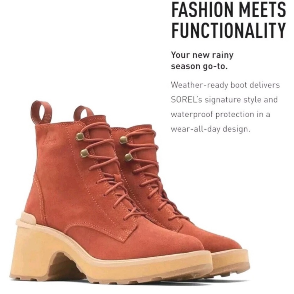 Sorel Burnt Orange High-Top Sneakers